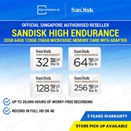 SanDisk High Endurance 64GB 128GB 256GB MicroSDXC Memory Card with Adapter