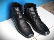 GRATIS KAOS KAKI Sepatu Casual Boots Wrinkle Zipper KULIT SAPI 100%