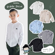 KEMEJA HEYTIMMY - DIDDO Shirt Boys' Long Sleeve Shirt POLOS White Khaki Blue Grey Black/ Ages 3 4 5 