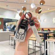 Suitable for 025 Audi A6L Key Cover A7L All A3L Bag Q7 Buckle Q5L A4L Shell A8L High-End Metal