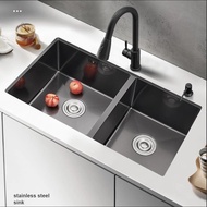 Nano Kitchen Sink 304 Stainless Steel Handmade Sink Dapur Bowl Basin Sink Household kitchen sink