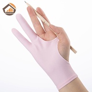 CheeseArrow 1pc Black 2 Fingers Anti-fouling Gloves Anti Touch Hand Drawing Writing Glove my