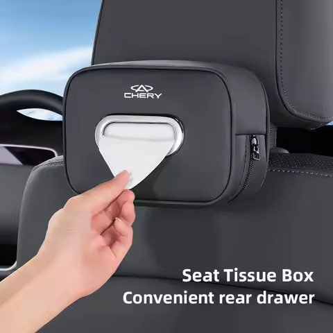 Car Tissue Storage Box Organizer Auto Accesories For Chery Tiggo 8 9 7 5 5X 3X Arrizo 8 5 Fulwin T9 
