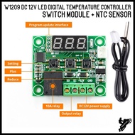 W1209 DC12V Digital Temperature Controller Module + NTC Sensor