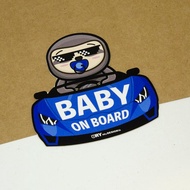 寶貝戰車【防水防曬可重貼】膠質貼紙 / 車身貼紙