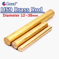 H59 Brass Round Bar Rod Dia 12mm-38mm