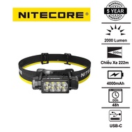 Nitecore HC65 UHE head torch 2000 lumen 18650 battery USB-C charging 222m range