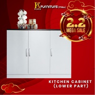 Modern Kitchen Cabinet Almari Dapur Murah Kabinet Dapur Storage Cabinet Melamine Top Ikea Furniture 