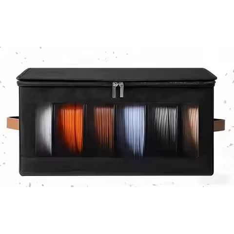 Sealed Storage Bag with Double Zipper for 3D Printing Filament Moistureproof Organizer Suitable for 