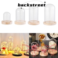 BACKSTREET Glass cloche Terrarium Tabletop Fairy Lights Terrarium Jar Transparent Bottle Flower Storage box