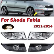 Car Accessories For Skoda Fabia MK2 5J 2011 2012 2013 2014 Front Bumper Fog Light Signal Lamp With B