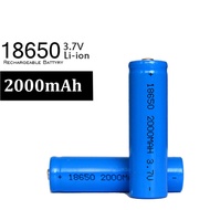 2PCS 18650 Rechargeable Lithium Li-ion Battery 3.7V 2000Mah Jazpiper Microphone Battery