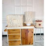 RETAIL MAGIC COM FRIDGE GALLON COVER WITH HALIYA CREAM MOTIF