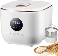 Low Carb Steamer, 3L Low Sugar Rice Cooker With Stainless Steel Steamer Basket, 5 Functions, Electri