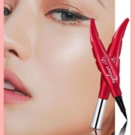 Natural Red Eyeliner Red Feather Liquid Eyeliner Waterproof Sweatproof Quick-Drying Makeup Trends