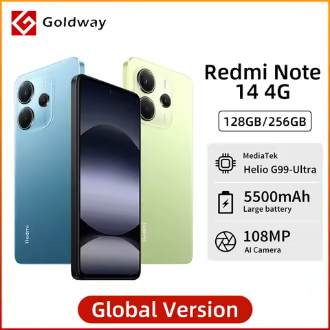 Xiaomi Redmi Note 14 4G Global Version MTK Helio G99-Ultra 6.67" AMOLED Display 120Hz 108MP AI Camer
