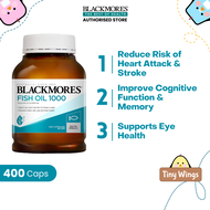 [Authorized Store] Blackmores Fish Oil 1000Mg 400S [BeautyBeast]