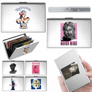 Pemegang kad Card Holder Metal Credit Card Case Pattern Credit Card Holder Simple Metal Card Case Sc