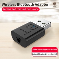 Bluetooth 5.0 Audio Transmitter Receiver USB Adapter for TV PC Car Speaker Laptop