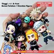 GANTUNGAN Anime Figure Keychain Kimetsu no Yaiba Demon Slayer POSE Hashira Tanjiro Rengoku Giyu Koch