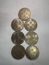 1951、1963、1964、1965、1967、1972、1973年香港5毫硬幣