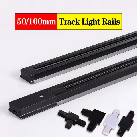 LED Track Light Rail 0.5M 1M 2 Wire Electrified Rail With Spots Led Track Lamp for Clothing Store Ho