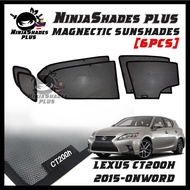 NinjaShades PLUS LEXUS CT-200h CT200H 2015-2023 Magnetic Car Sunshades PREMIUM Quality