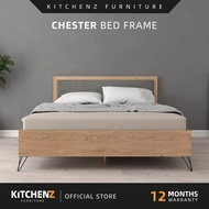 KitchenZ Chester Series Queen Bed Frame Metal Leg Katil Besi Queen Double Bed Frame - Chester-Q