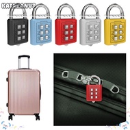 KATAKANVD 6 Digit Button Password Lock Portable Combination Lock Travel Luggage Padlock
