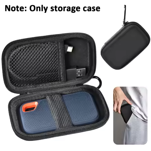 Storage Bag for SanDisk Extreme Portable SSD (1TB/2TB/500GB/4TB) – Compatible with SDSSDE60, SDSSDE6