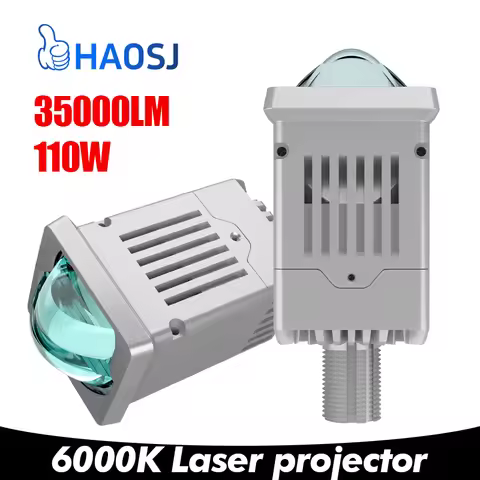 HAOSJ Car Headlight Lens P9 HD Lenses 6000K 55W H4 H7 9005 Led Projector Lens 2 Inch Matrix Auxliary