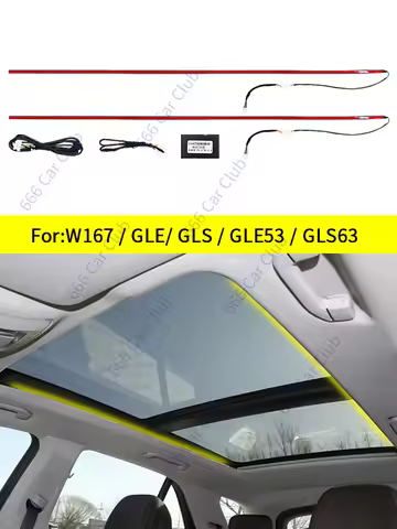64 Color LED Sunroof Light For Mercedes Benz GLE GLS W167 GLE53 Coupe GLS63 Car Panoramic Skylight L