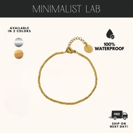 Minimalist Lab Titanium Beaded Bracelet | Gelang Manik Titanium Waterproof Anti Karat Unisex