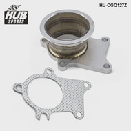 HUB sports Stainless Steel T04E T3/T4 5 Bolt Exhaust Dump Flange To 3" 76mm Vband Adapter HU-CGQ127Z