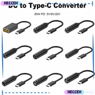 HECCEH Power Adapter 5.5X2.5 7.4X5.0 4.5X3.0mm Laptop Charger 5v 9v 12v DC to Type C for //