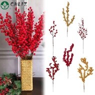 CHLIZ 10PCS Christmas Berries Branches Gift Home Decoration Party Supplies Faux Berry Stems