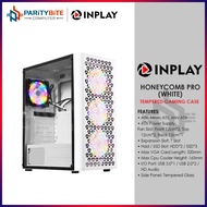 Inplay Honeycomb Pro White  ATX Tempered Gaming Desktop PC Case