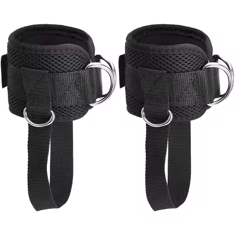 Ankle Straps for Cable Machine, Ankle Attachment for Gym, Ankle-Cuff, Kickback Ankle Strap for Glute