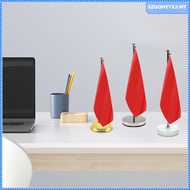 [SzgqmyyxcbMY] Table Flag Stand Desktop Flag Stand Metal Desktop Meeting Office Flag Holder