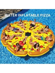1入充氣比薩片浮梳,夏季成人水上躺椅氣墊,適用於娛樂、游泳池
