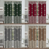 Hook & Rod Type 2 Features in 1 Curtain Semi Blackout for Home Living Room