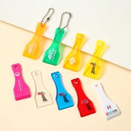 Plastic keychain draw accessory device ABS key pendant customizable scratch lottery
