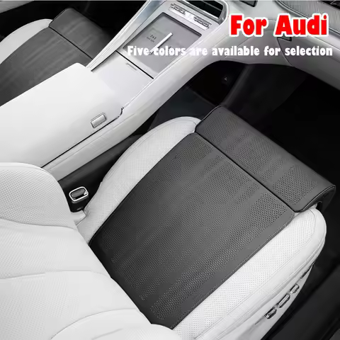 For Audi A3 A4 A5 Q3 S4 B8 Leather Car Seat Leg Support Pad Breathable Seat Extender Cushion with Ex