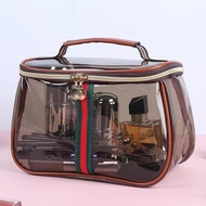 New pu Cosmetic Bag Portable Waterproof Transparent Large Capacity Outing Travel Storage Bag High-va