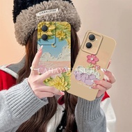 Silicone For Vivo Y03 Motif Bun9a 0il P4inting Softcase Pro Flexible Camera