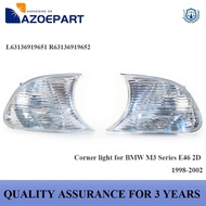Front Turn Signal Indicator Corner Light for BMW M3 Series E46 2D 1998 1999 2000 2001 2002