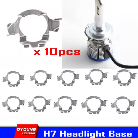 10PCS H7 Led Adapter Lamp Holder Car Accessories Headlights Bulb Base For Volkswagen BMW Audi Merced
