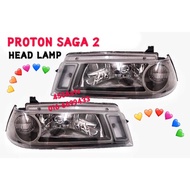 SAGA 2 ISWARA LMST A/B 2004 (04-06) HEAD LAMP // LIGHT LAMPU DEPAN FRONT LIGHT BLACK SMOKE HITAM SAG