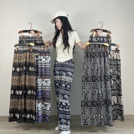 Thailand Elephant Wide Leg Pants Beach Shorts for Women Summer Thin High Waist Slimming Straight Pan