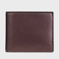 COACH COACH Men's 3 In 1 Wallet In Smooth Calf Leather Mahogany CR911